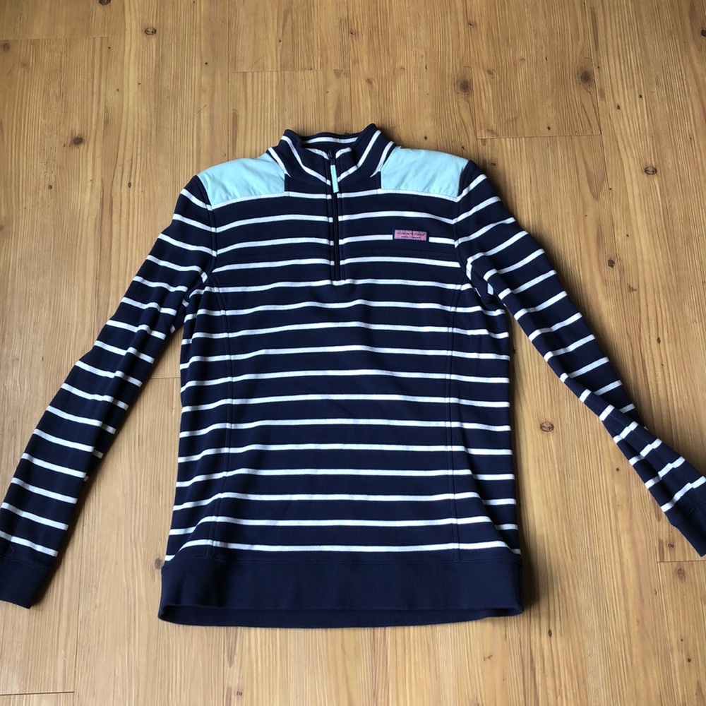 Vineyard vines Navy striped shep shirt